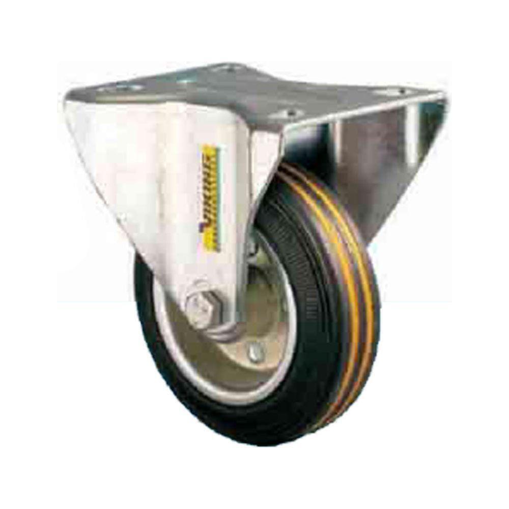 Viking Rubber on Steel Rim Castor Wheels (501) (Fixed) | Viking by KHM Megatools Corp. Viking Rubber on Steel Rim Castor Wheels (501) (Fixed) | Viking by KHM Megatools Corp.